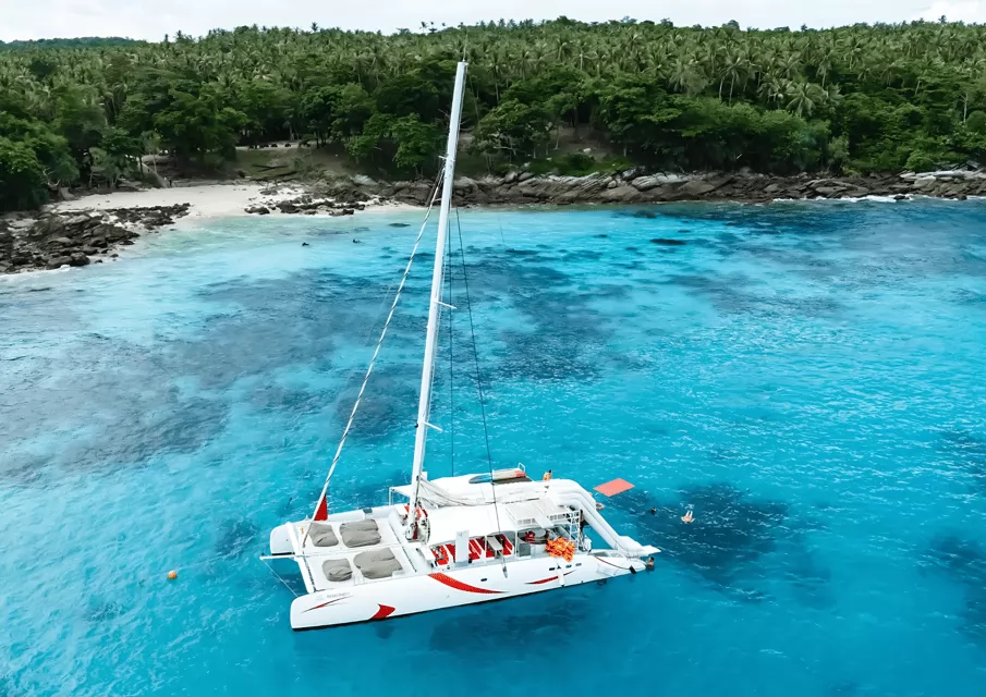 coral sunset catamaran