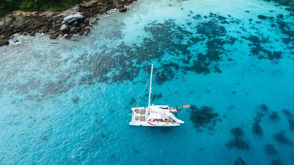 coral sunset catamaran
