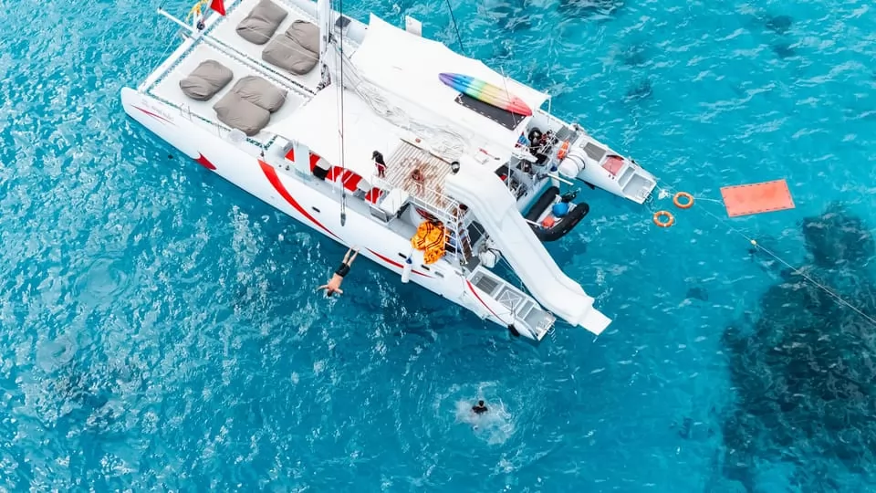 coral sunset catamaran